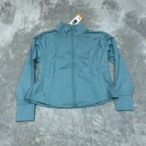 Jockey XXL Arctic Tulip Hem Yoga Jacket Full Zip Lightweight Womens NWT 6557